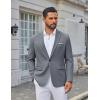 COOFANDY Men’s Casual Blazer One Button Sport Coats Lightweight Suit Jacket(Grey)