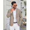 COOFANDY Men’s Casual Blazer One Button Sport Coats Lightweight Suit Jacket(Khaki)