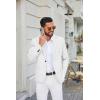 COOFANDY Men’s Casual Blazer One Button Sport Coats Lightweight Suit Jacket(White)