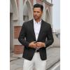 COOFANDY Men’s Casual Blazer Regular Fit Lightweight Two Button Sport Coat Suit Jacket(Black)