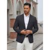 COOFANDY Men’s Casual Blazer Regular Fit Lightweight Two Button Sport Coat Suit Jacket(Drak Grey)