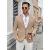 COOFANDY Men’s Casual Blazer Regular Fit Lightweight Two Button Sport Coat Suit Jacket(Khaki)