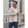 COOFANDY Men’s Casual Blazer Regular Fit Lightweight Two Button Sport Coat Suit Jacket(Light Khaki)