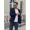 COOFANDY Men’s Casual Blazer Regular Fit Lightweight Two Button Sport Coat Suit Jacket(Navy Blue)