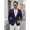 COOFANDY Men’s Casual Blazer Regular Fit Lightweight Two Button Sport Coat Suit Jacket(Navy Blue)