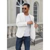 COOFANDY Men’s Casual Blazer Regular Fit Lightweight Two Button Sport Coat Suit Jacket(White)