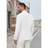 COOFANDY Men’s Casual Blazer Regular Fit Lightweight Two Button Sport Coat Suit Jacket(White)