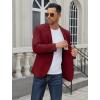 COOFANDY Men’s Casual Blazer Regular Fit Lightweight Two Button Sport Coat Suit Jacket(Wine Red)