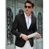 COOFANDY Men’s Casual Blazer Slim Fit Lightweight Sport Coat Two Button Suit Jacket(Black)