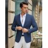 COOFANDY Men’s Casual Blazer Slim Fit Lightweight Sport Coat Two Button Suit Jacket(Blue)