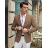 COOFANDY Men’s Casual Blazer Slim Fit Lightweight Sport Coat Two Button Suit Jacket(Brown)