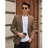 COOFANDY Men’s Casual Blazer Slim Fit Lightweight Sport Coat Two Button Suit Jacket(Brown)