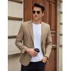 COOFANDY Men’s Casual Blazer Slim Fit Lightweight Sport Coat Two Button Suit Jacket(Khaki)