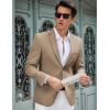 COOFANDY Men’s Casual Blazer Slim Fit Lightweight Sport Coat Two Button Suit Jacket(Khaki)