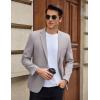 COOFANDY Men’s Casual Blazer Slim Fit Lightweight Sport Coat Two Button Suit Jacket(Light Grey)