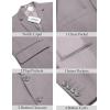 COOFANDY Men’s Casual Blazer Slim Fit Lightweight Sport Coat Two Button Suit Jacket(Light Grey)