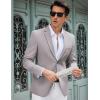 COOFANDY Men’s Casual Blazer Slim Fit Lightweight Sport Coat Two Button Suit Jacket(Light Grey)