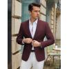 COOFANDY Men’s Casual Blazer Slim Fit Lightweight Sport Coat Two Button Suit Jacket(Red)