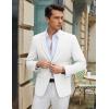 COOFANDY Men’s Casual Blazer Slim Fit Lightweight Sport Coat Two Button Suit Jacket(White)