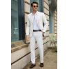 COOFANDY Men’s Casual Blazer Slim Fit Lightweight Sport Coat Two Button Suit Jacket(White)