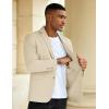 COOFANDY Men’s Casual Blazer Slim Fit Sport Coat Suit Jacket Lightweight Two Button Blazer Jacket(Beige)