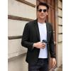 COOFANDY Men’s Casual Blazer Slim Fit Sport Coat Suit Jacket Lightweight Two Button Blazer Jacket(Black)