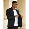 COOFANDY Men’s Casual Blazer Slim Fit Sport Coat Suit Jacket Lightweight Two Button Blazer Jacket(Black)