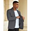 COOFANDY Men’s Casual Blazer Slim Fit Sport Coat Suit Jacket Lightweight Two Button Blazer Jacket(Grey)