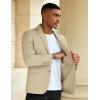 COOFANDY Men’s Casual Blazer Slim Fit Sport Coat Suit Jacket Lightweight Two Button Blazer Jacket(Light Khaki)