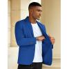 COOFANDY Men’s Casual Blazer Slim Fit Sport Coat Suit Jacket Lightweight Two Button Blazer Jacket(Royal Blue)