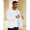 COOFANDY Men’s Casual Blazer Slim Fit Sport Coat Suit Jacket Lightweight Two Button Blazer Jacket(White)