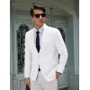 COOFANDY Men’s Casual Blazer Slim Fit Sport Coat Suit Jacket Lightweight Two Button Blazer Jacket(White)