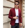 COOFANDY Men’s Casual Blazer Slim Fit Sport Coat Suit Jacket Lightweight Two Button Blazer Jacket(Wine Red)