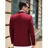 COOFANDY Men’s Casual Blazer Slim Fit Sport Coat Suit Jacket Lightweight Two Button Blazer Jacket(Wine Red)