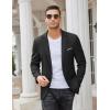 COOFANDY Mens Casual Blazer Slim Fit Sport Coats One Button Business Suit Jacket(Black)