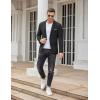 COOFANDY Mens Casual Blazer Slim Fit Sport Coats One Button Business Suit Jacket(Black)