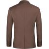 COOFANDY Mens Casual Blazer Slim Fit Sport Coats One Button Business Suit Jacket(Brown)
