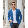 COOFANDY Mens Casual Blazer Slim Fit Sport Coats One Button Business Suit Jacket(Dark Blue)