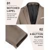 COOFANDY Mens Casual Blazer Slim Fit Sport Coats One Button Business Suit Jacket(Khaki)