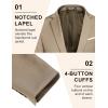 COOFANDY Mens Casual Blazer Slim Fit Sport Coats One Button Business Suit Jacket(Light Khaki)