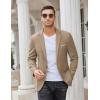 COOFANDY Mens Casual Blazer Slim Fit Sport Coats One Button Business Suit Jacket(Light Khaki)