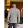 COOFANDY Men’s Casual Blazer Slim Fit Sport Coats Two Button Knit Textured Suit Jacket(Light Grey)