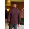 COOFANDY Men’s Casual Blazer Slim Fit Sport Coats Two Button Knit Textured Suit Jacket(Wine Red)