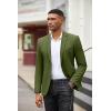 COOFANDY Men’s Casual Blazer Slim Fit Suit Jackets Two Button Lightweight Knit Sport Coat(Army Green)