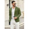 COOFANDY Men’s Casual Blazer Slim Fit Suit Jackets Two Button Lightweight Knit Sport Coat(Army Green)