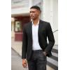 COOFANDY Men’s Casual Blazer Slim Fit Suit Jackets Two Button Lightweight Knit Sport Coat(Black)