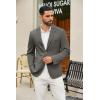 COOFANDY Men’s Casual Blazer Slim Fit Suit Jackets Two Button Lightweight Knit Sport Coat(Dark Grey)