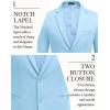 COOFANDY Men’s Casual Blazer Slim Fit Suit Jackets Two Button Lightweight Knit Sport Coat(Light Blue)