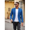 COOFANDY Men’s Casual Blazer Slim Fit Suit Jackets Two Button Lightweight Knit Sport Coat(Royal Blue)