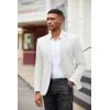 COOFANDY Men’s Casual Blazer Slim Fit Suit Jackets Two Button Lightweight Knit Sport Coat(White)